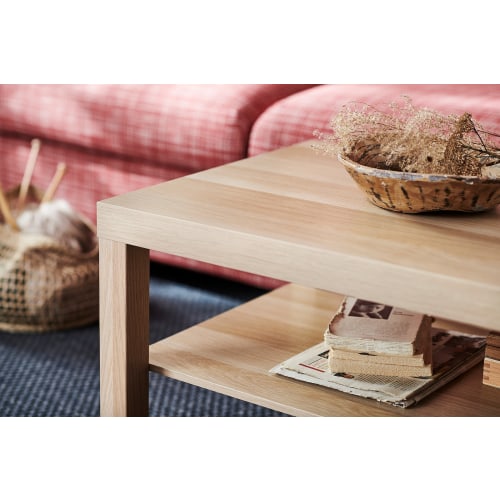 White stained oak coffee table top